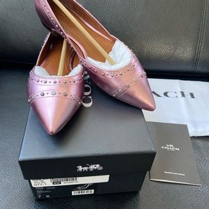 Coach women Valentina Flat shoes with studs Size 7